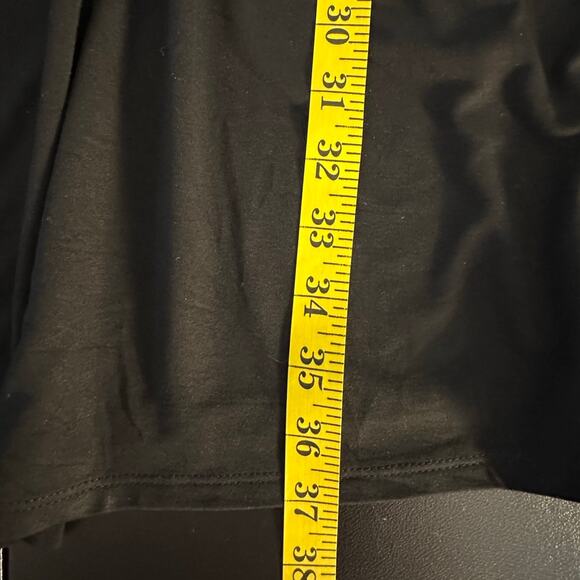 J. Jill Wearever Collection Black Layered Crochet Trim Knee Length Dress Size LP - Picture 8 of 8